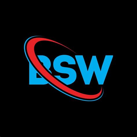 logotipo de bsw. carta bsw. diseño del logotipo de la letra bsw ...