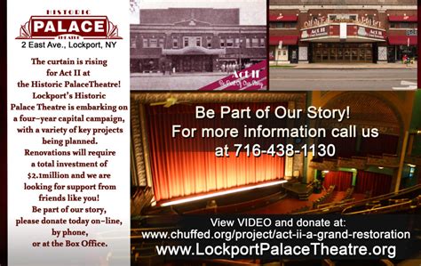 Historic Palace Theatre | Located in the Heart of Lockport, NY