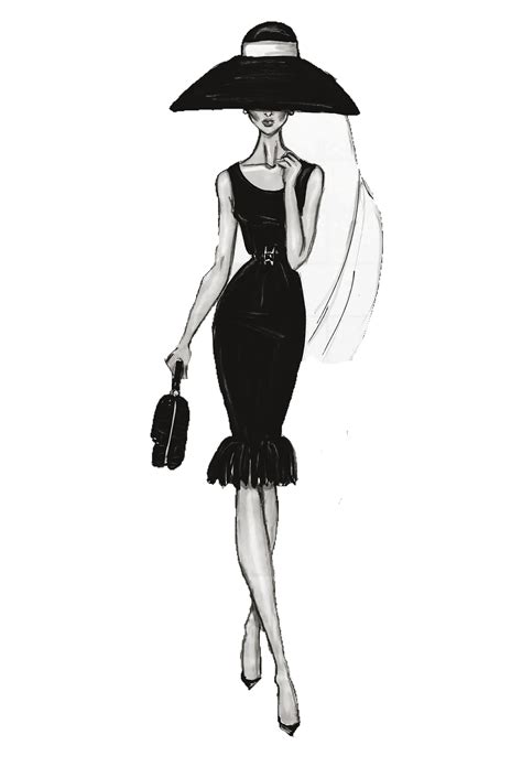 Download Free Female Fashion Drawing Illustration Chanel Free HD Image ...