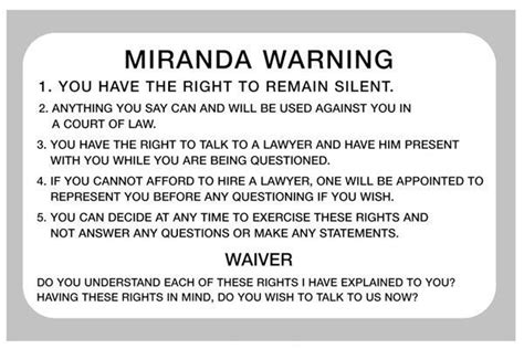 Do cops have to read Miranda rights? | De Castroverde Criminal ...