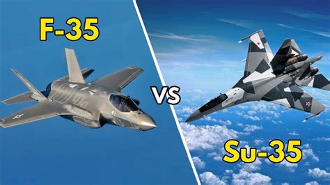 Su-35 vs F-35 | ¿Rusia o Estados Unidos? | ¿Quién GANARÍA en un COMBATE AÉREO? - YouTube