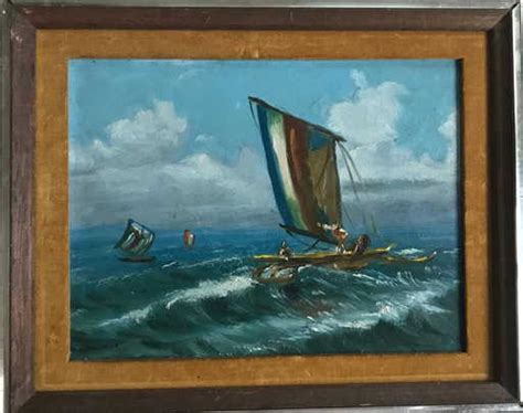 Filipino Painting Vinta Boat Race SIMBULAN 1965 Manila