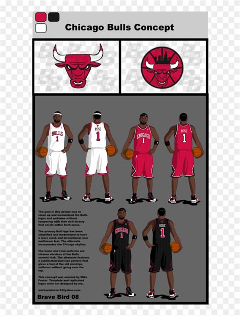 Chicagobullsconcept - Chicago Bulls Redesign Clipart (#780805) - PikPng