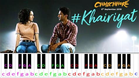 KHAIRIYAT (CHHICHHORE) | Piano Letter Notes