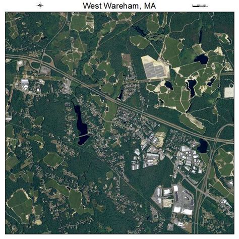 Aerial Photography Map of West Wareham, MA Massachusetts