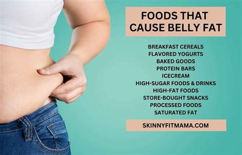 List Of Foods That Cause Belly Fat - Skinny Fit Mama