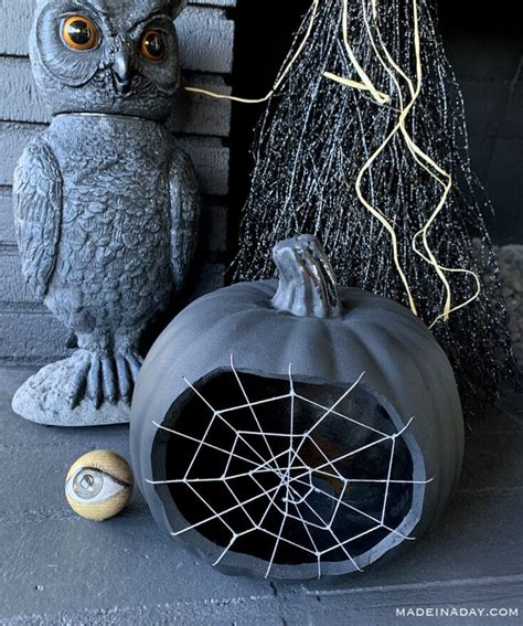 Spine Tingling Spider Web Pumpkin | Made In A Day