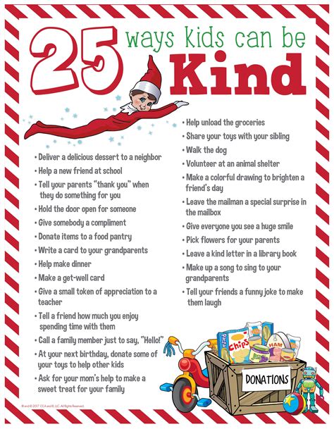 Teach Your Kids Kindness with These 25 Acts of Goodness | Printables & Elf on the Shelf Ideas