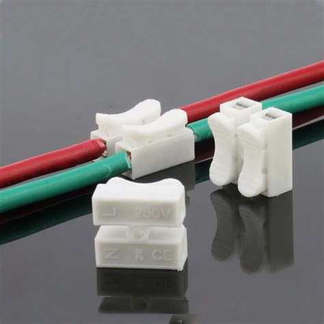 500pcs CH 2 Terminal 2 Push Wire Terminal Block Connector Plug For ...