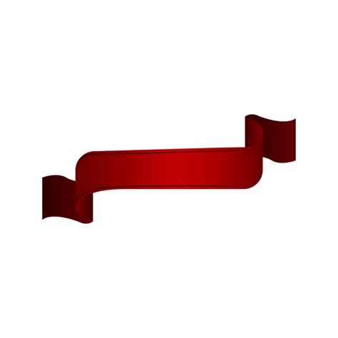 Red Ribbon Banner Clipart Design Isolated, Red Banner, Red Ribbon, Red ...