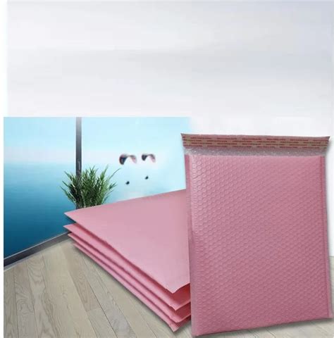 10pcs Free Shipping Pink Bubble Envelopes Bags Mailers Padded Shipping ...