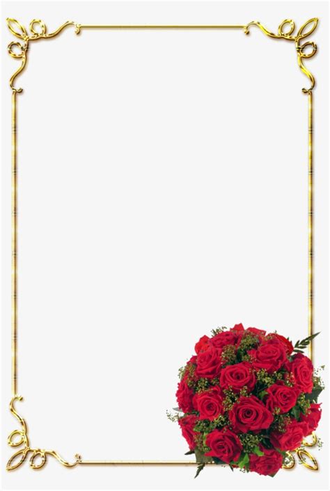 Border Design Rose Clipart Borders And Frames Floral - Flower Background Border Designs ...