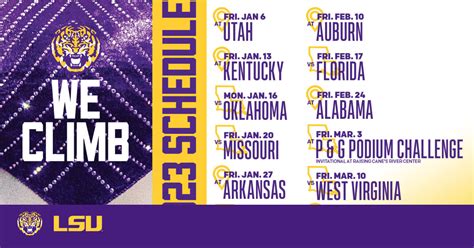 | NEWS - LSU Gymnastics Announces 2023 Schedule – LSU - Louisiana State University Athletics ...