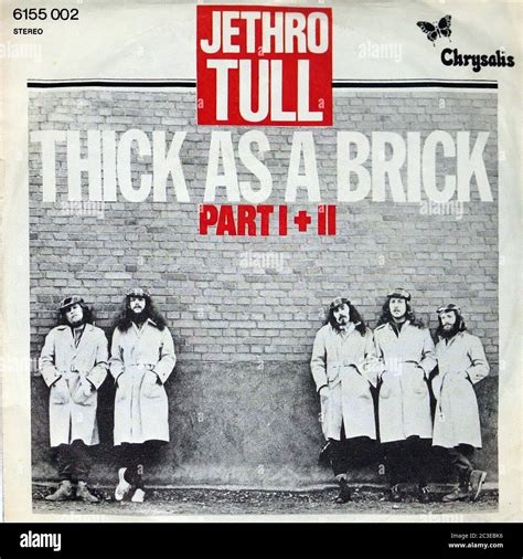 Jethro Tull - Thick as a Brick - Vintage 12'' vinyl LP 01 Cover Stock ...