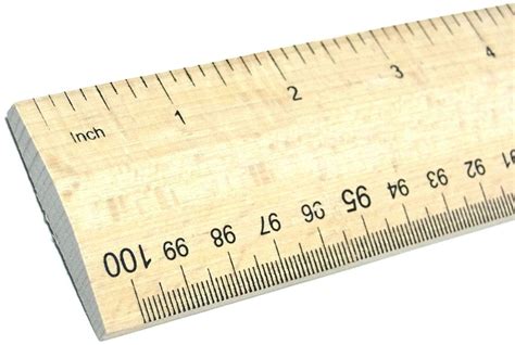 Wooden Rule 1 Meter Yard Stick Ruler Imperial & Metric mm cm inches With Handle | eBay