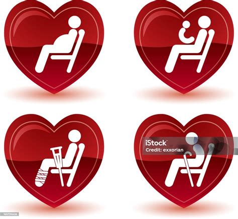 Courtesy Seat Sign Stock Illustration - Download Image Now - Accessibility Sign, Accessibility ...