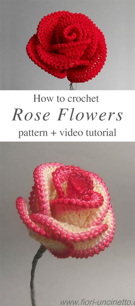 Rose Crochet Flower Pattern And Tutorial | CrochetBeja