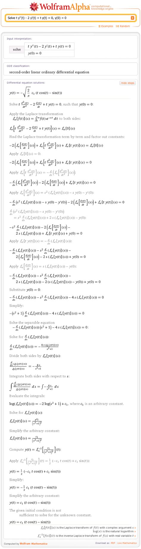 Step-by-Step Differential Equation Solutions in Wolfram|Alpha—Wolfram|Alpha Blog