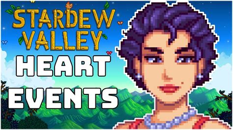 All Heart Events For Olivia! Stardew Valley Expanded - YouTube