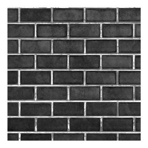 Black Brick Wall Tile, Waterproof Vinyl Tile Pack of 24, Tile Decals for Kitchen, Stair or Any ...