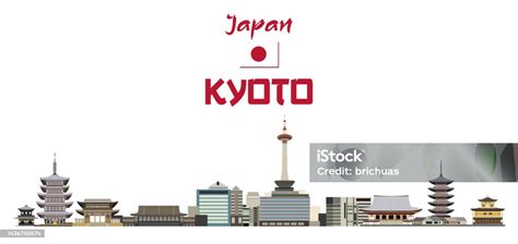 Kyoto City Skyline Vector Illustration Stock Illustration - Download Image Now - Kyoto City ...