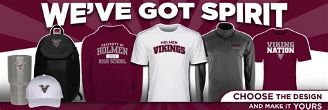 HOLMEN HIGH SCHOOL VIKINGS - HOLMEN, WISCONSIN - Sideline Store - BSN ...