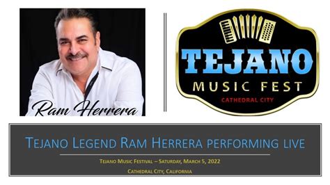 “Tejano Music Fest” on March 5th Brings Tejano Legend Ram Herrera ...