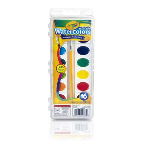 Crayola Washable Watercolor Set, 16-Colors - Walmart.com