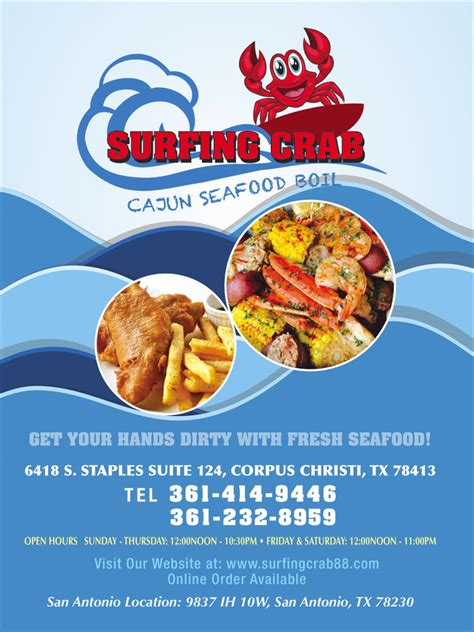 Menu - Surfing Crab