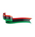 Libya flag on a white Royalty Free Vector Image