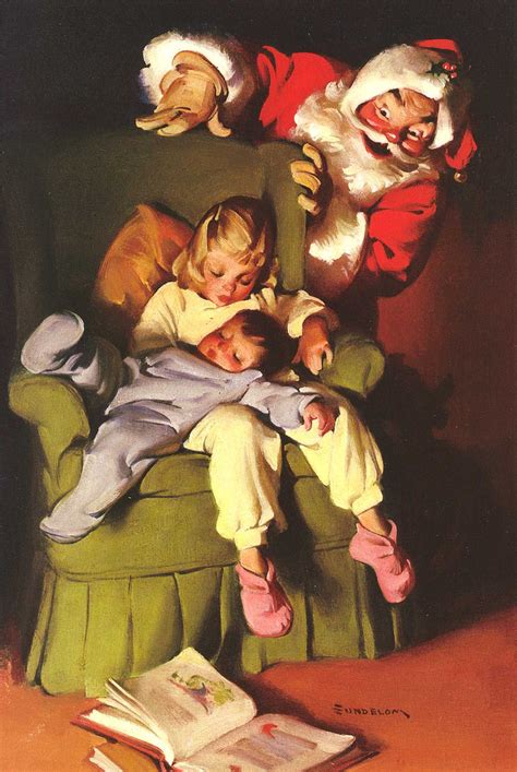 waiting for Santa. | Norman rockwell christmas, Christmas scenes, Norman rockwell art