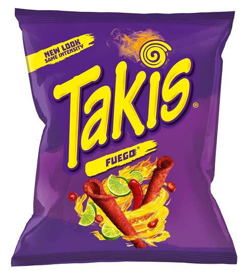Buy Takis - Crunchy Rolled Tortilla Chips – Fuego Flavor (Hot Chili Pepper & Lime), 4 Ounce ...
