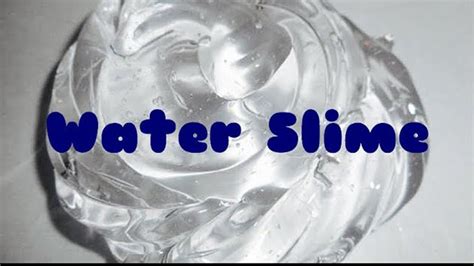 ASMR WATER SLIME RECIPE💦🎧👅 How to make Jiggly Water Slime at home - YouTube