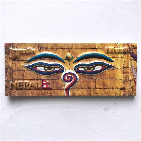 swayambhunath Buddha Eye : Fridge Magnets 3d Embossed | Price: US$1.3 ...