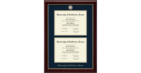 Masterpiece Medallion Double Diploma Frame in Gallery University of ...