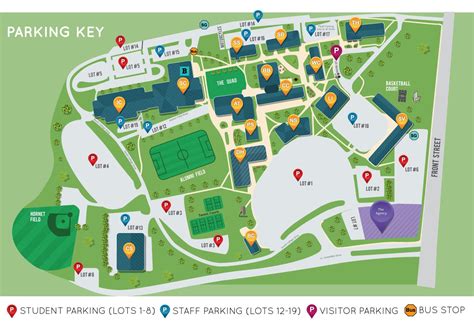 Suny Campus Map | World Map Gray