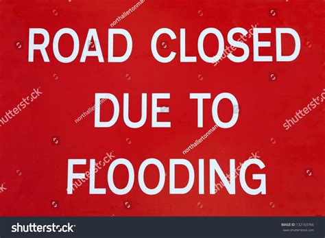 British Road Closed Due Flooding Road Stock Photo 132163766 - Shutterstock