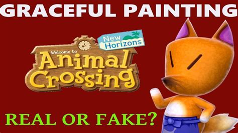 Graceful Painting - Real or Fake - Animal Crossing New Horizons - YouTube