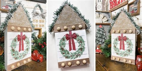 How to Decoupage Wood Christmas DIY Decor Ideas