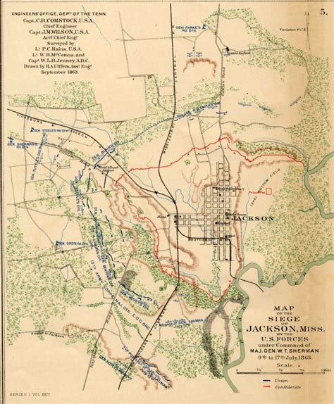 September 1863 map of the Siege of Jackson, Mississippi image - Free stock photo - Public Domain ...