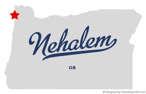 Map of Nehalem, OR, Oregon