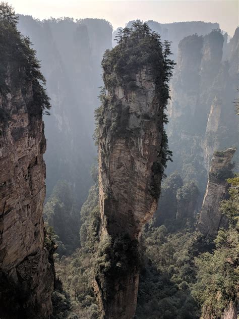 Floating Mountains of Avatar. Zhangjiajie China [OC] (3036x4048) (OC proof in comments) : r ...