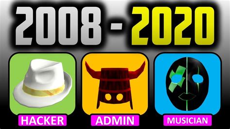 The History of Roblox's RAREST Hats With Only 1 Owner! - YouTube