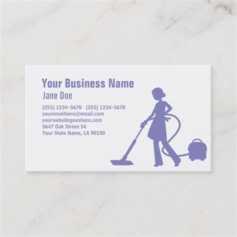 House Cleaning Business Cards Templates