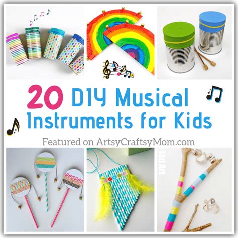 20 DIY Musical Instruments for Kids to Make | ArtsyCraftsyMom