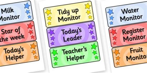 Editable Classroom Monitor Badges | Classroom jobs, Classroom organisation, Classroom