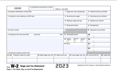 IRS W-2 Form 2023 PDF Printable | IRS Tax Forms 2025