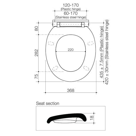 Toilet Seats - Caroma Trident Toilet Seat