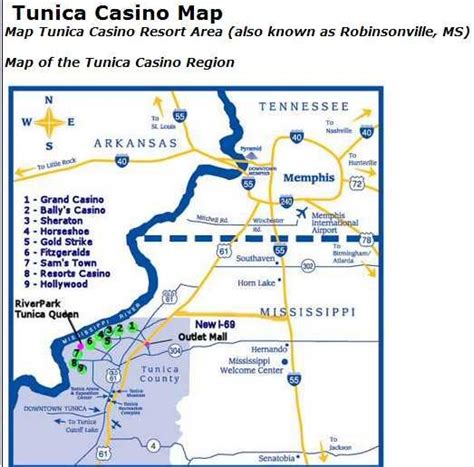 Map Of Tunica Mississippi S - China Map Tourist Destinations