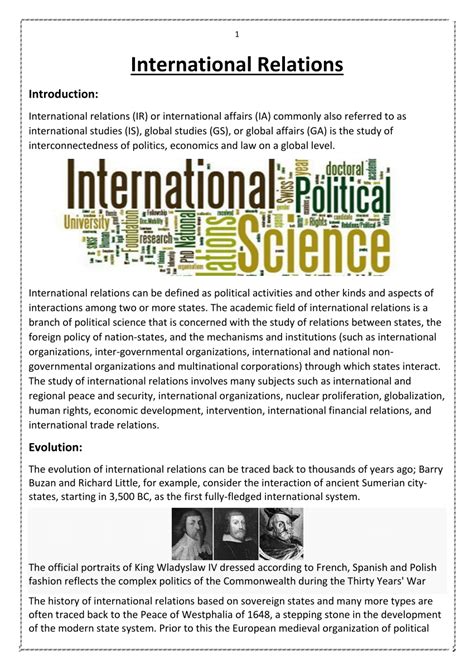 (PDF) International Relations Introduction